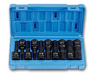 Hex driver set for Nut runners